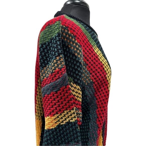 Vintage Tundra Canada Coogi Style 3D Knit Sweater Multicolor Cosby 90s Large - Picture 5 of 15